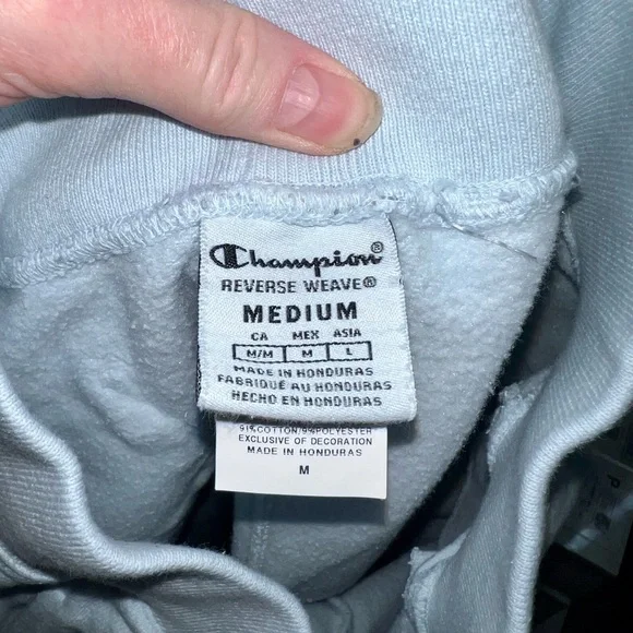 Champion Reverse Weave Ombré Tye Dye Blue Joggers - Picture 11 of 11